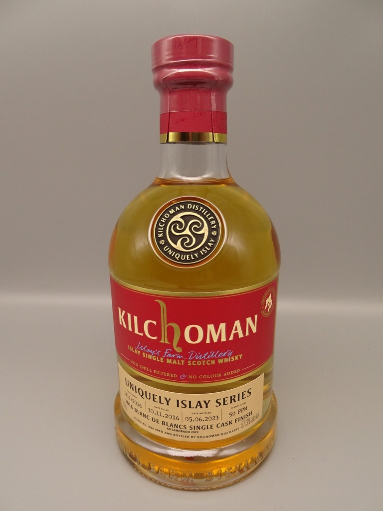Kilchoman Vintage 2016 Uniquely Islay Series #3/10 Cask 1111/2016 Blanc de Blanc Finish 57,3% AN SAMHRADH 2023