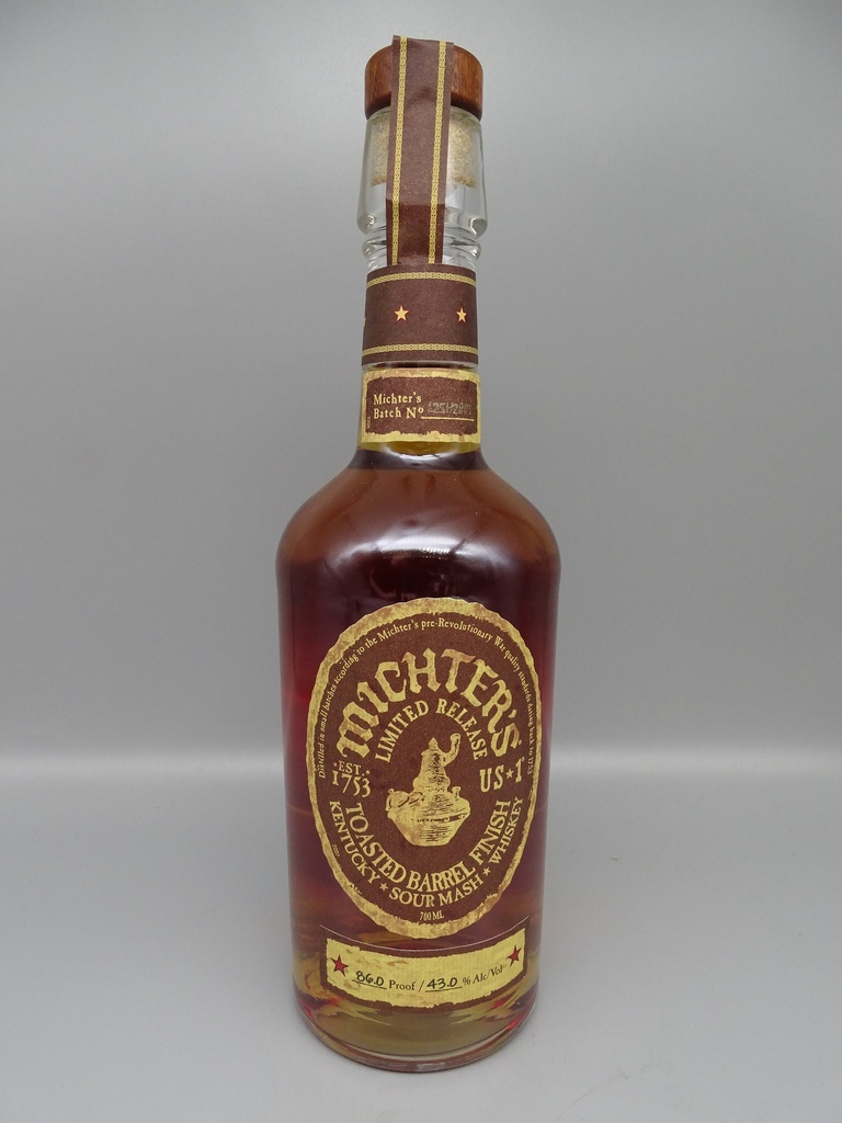 Michter's Toasted Barrel Finish Kentucky Sour Mash Whiskey 2022 43,2% (Kopie)