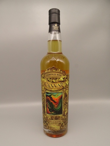 Canvas Blended Malt (13-24yo) American Oak Barrels & Spanish Orange Wine casks (3yrs) 46%